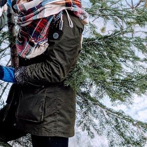 Women’s Barbour Waxed Jacket with Hood